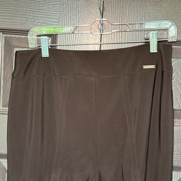 Joseph Ribkoff Black Flare Pants with Split Ankle Size 10 US - Picture 7 of 12